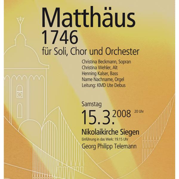 Plakat Kantorei (Entwurf 1)