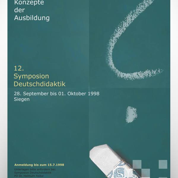 Plakat 12. Symposion Deutschdidaktik