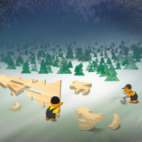 Kartenmotiv zum Jahresgruss Klingspor (1)